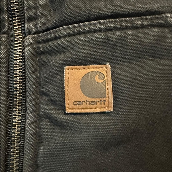 Carhartt Sherpa Lined Duck Vest Black V26 Men’s Large Workwear - Picture 6 of 7